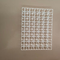 Square Plastic Succulent Planter Pots with Trays, Seedling Nursery Pots