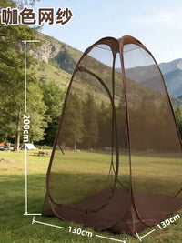 Outdoor Pop-Up Mosquito Net Tent for Camping and Meditation, Single Person, Anti-Insect Screen House