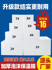 Insulated Foam Shipping Box for Perishable Goods - Seafood, Fruit, Frozen Food Cooler