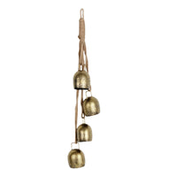 Christmas Vintage Large Antique Bronze Metal Cow Bells for Garden Yard New Year Decoration