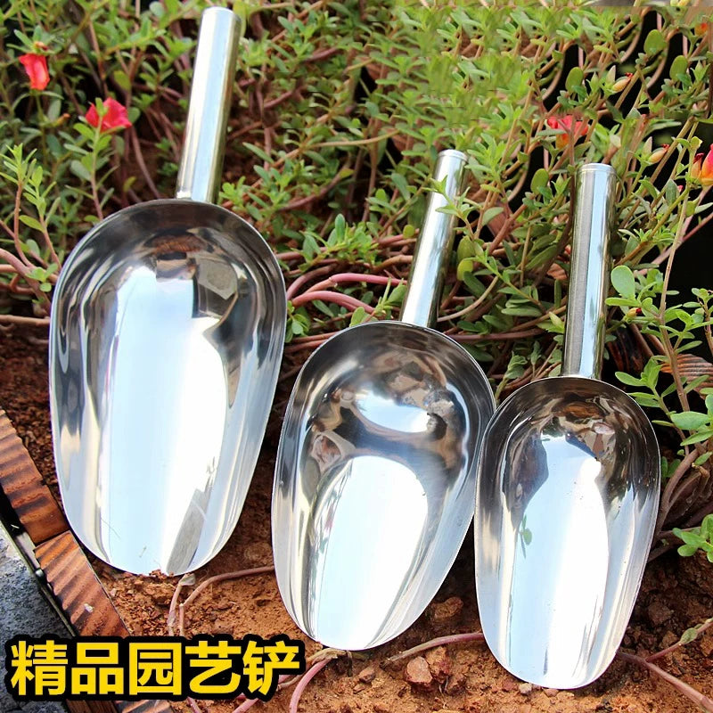 Stainless Steel Garden Trowel Set for Potting and Planting
