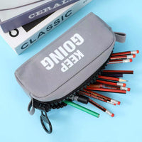 Minimalist Large Capacity Pencil Case for Students, High Aesthetic Zippered Stationery Pouch