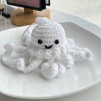 Handmade Crocheted Octopus Plush Keychain Bag Charm