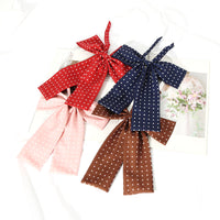 JK Polka Dot Flat Bow Tie for Women - Japanese School Uniform Style