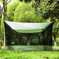 Outdoor Mesh Canopy Tent for Camping and Picnics - Breathable, Windproof, and Mosquito-Proof
