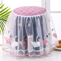 Air Fryer Dust Cover with Lace Embroidery, Fabric Kitchen Appliance Cover for Home Use