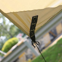Outdoor Camping Tarp Tent, Portable Windproof Sunshade with Blackout Coating for Picnics and Camping