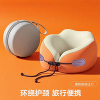 G4A Ice Silk Memory Foam U-Shaped Neck Pillow for Travel, Car, and Airplane
