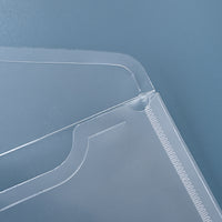 Clear Plastic Document Folder with Snap Button Closure for A4/B5 Papers