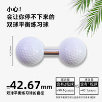 Golf Dual Ball Putting Trainer for Skill Improvement and Durability