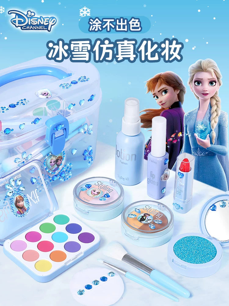 Elsa Princess Kids Makeup Toy Set Non-Toxic Play Cosmetic Kit for Girls
