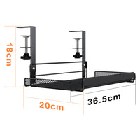 Under-Desk Cable Management Tray for Power Strips and Cords, No-Drill Installation