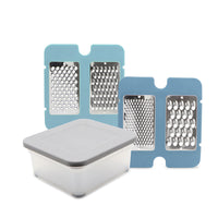 Multifunctional Vegetable Slicer and Grater with 4 Blades and Storage Container
