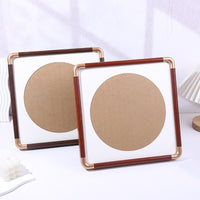 PVC Faux Bronze Corner Hollow Photo Frame for Calligraphy and Art Display