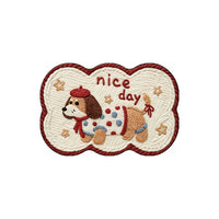 Cartoon Diatomaceous Earth Bath Mat, Super Absorbent Non-Slip Quick Dry Floor Mat for Bathroom Entrance