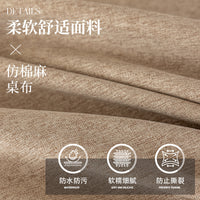 Cotton Linen Spill-Proof Tablecloth for Dining and Coffee Tables