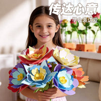 Kids' DIY Flower Press Machine Toy Set for Crafting Simulated Bouquets and Floral Arrangements