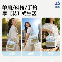 Insulated Portable Bird Carrier Backpack, Plush Warm Travel Cage Bag for Parrots and Small Pets