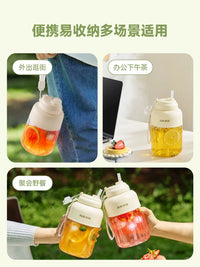 AUX Portable Blender, Mini Juicer Cup for Shakes and Smoothies, Ice Crushing Capability, 1400ML