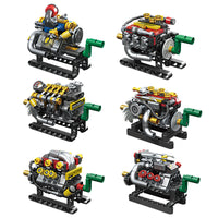 Mini Engine Building Blocks Set - DIY Creative Assembly Toy for Boys