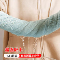 Salon Spa Towel Set - Thick Absorbent Coral Fleece Bath Towel, Hair Towel, and Massage Bed Sheet with Custom Logo Option