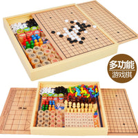 Kids 6-in-1 / 40-in-1 Multi-Game Board Set for Children, Educational Tabletop Toy Gift