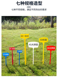100-Pack 30cm Slanted Plant Labels for Gardening, Thickened Plastic Garden Markers for Succulents and Potted Plants