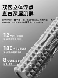 Solid Foam Roller for Muscle Relaxation and Yoga - Deep Tissue Massage Roller