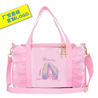 Girls' Dance Bag Large Capacity Ballet Shoulder Tote for Kids
