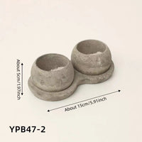 Artificial Succulent Plants in Pulp Pots - Biodegradable Retro Home Decor
