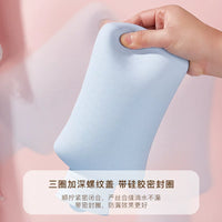 Large Capacity Food-Grade Silicone Hot Water Bottle for Bed Warming, Thickened Explosion-Proof Design