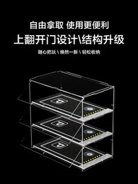 1:18 Scale Model Car Display Case with Parking Slots, Multi-Layer Transparent Storage Box for Diecast Vehicles