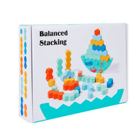 Rainbow Wooden Stacking Balancing Blocks Jigsaw Puzzle Toy for Kids