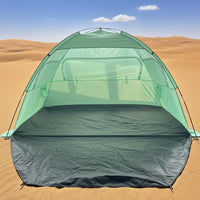 Portable Pop-Up Beach Tent with UV Protection and Ventilation for Camping & Outdoors