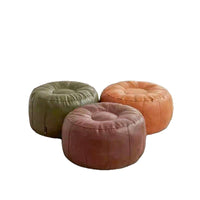 Pumpkin Oval Storage Ottoman with Lid, Multifunctional Footrest Stool for Living Room, Home Organization
