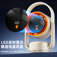 Portable USB Rechargeable Oscillating Desk Fan for Home, Kitchen, Dorm
