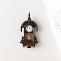 Miniature Retro Grandfather Clock for 1:12 Dollhouse