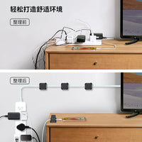 Magnetic Cable Organizer Clips for Desk and Wall Mounting