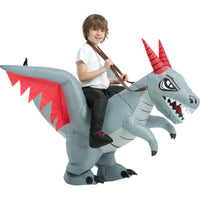 Inflatable Dragon Dinosaur Costume for Kids Halloween