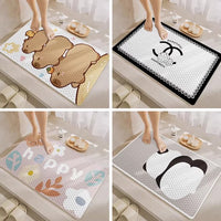 Non-Slip Bathroom Shower Mat with Suction Cups for Bathtub and Shower Stall, Kids Safety Bath Mat