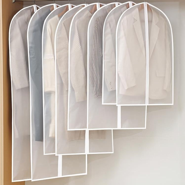 Washable Transparent Garment Dust Cover for Home Wardrobe Storage