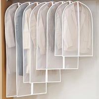 Washable Transparent Garment Dust Cover for Home Wardrobe Storage