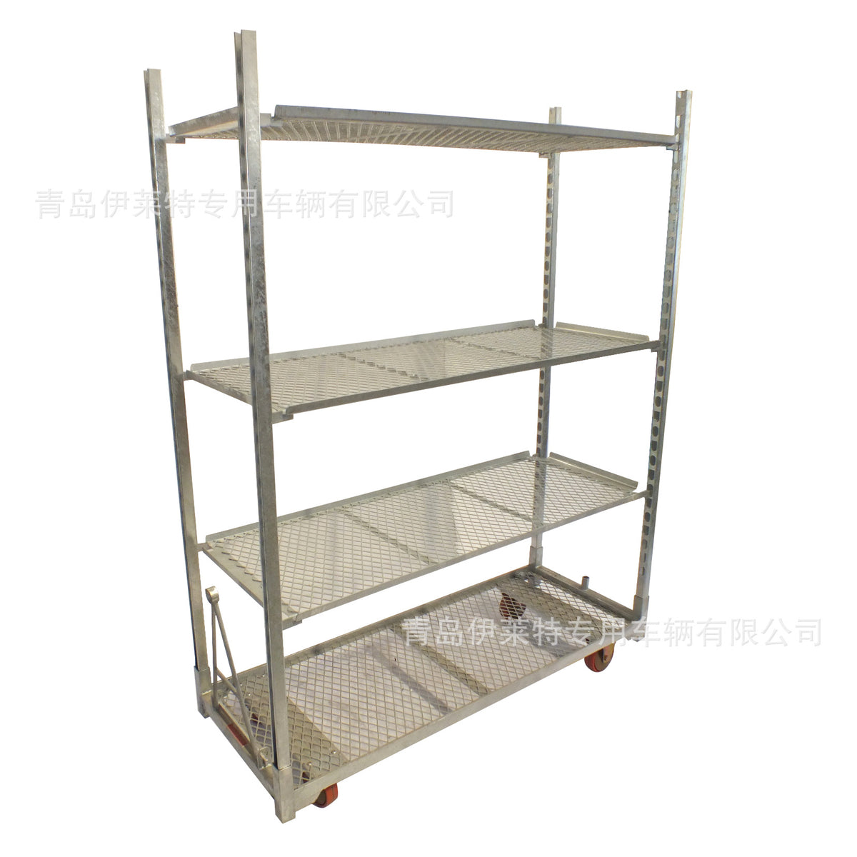 Detachable Rolling Flower Display Cart with High Light Transmittance