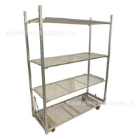 Detachable Rolling Flower Display Cart with High Light Transmittance