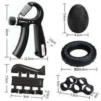 Adjustable Hand Grip Strengthener Kit with Finger Exerciser and Wrist Strengthener