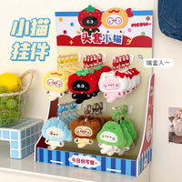 Cute Plush Cat & Dog Keychain Pendant for Bags