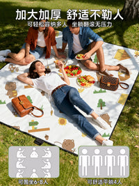 Disposable Outdoor Picnic Blanket Beach Mat - Thickened, Waterproof & Moisture-Proof for Camping, Festivals, and Travel