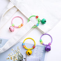 Creative 45mm Metal Ring Bell Letter Bead Keychain Pendant for DIY Bags & Gifts