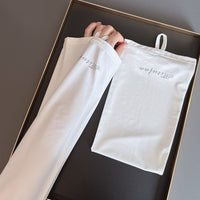 Loose Plus Size Hyaluronic Acid Infused UV Protection Arm Sleeves for Women