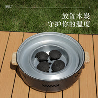 New Multifunctional Charcoal Grill for Home Outdoor Camping Portable Stainless Steel BBQ Grill Set